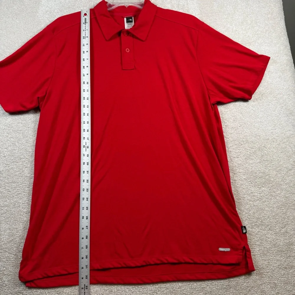 The North Face Polo Shirt Mens XXL‎ Red VaporWick Short Sleeve Performance
